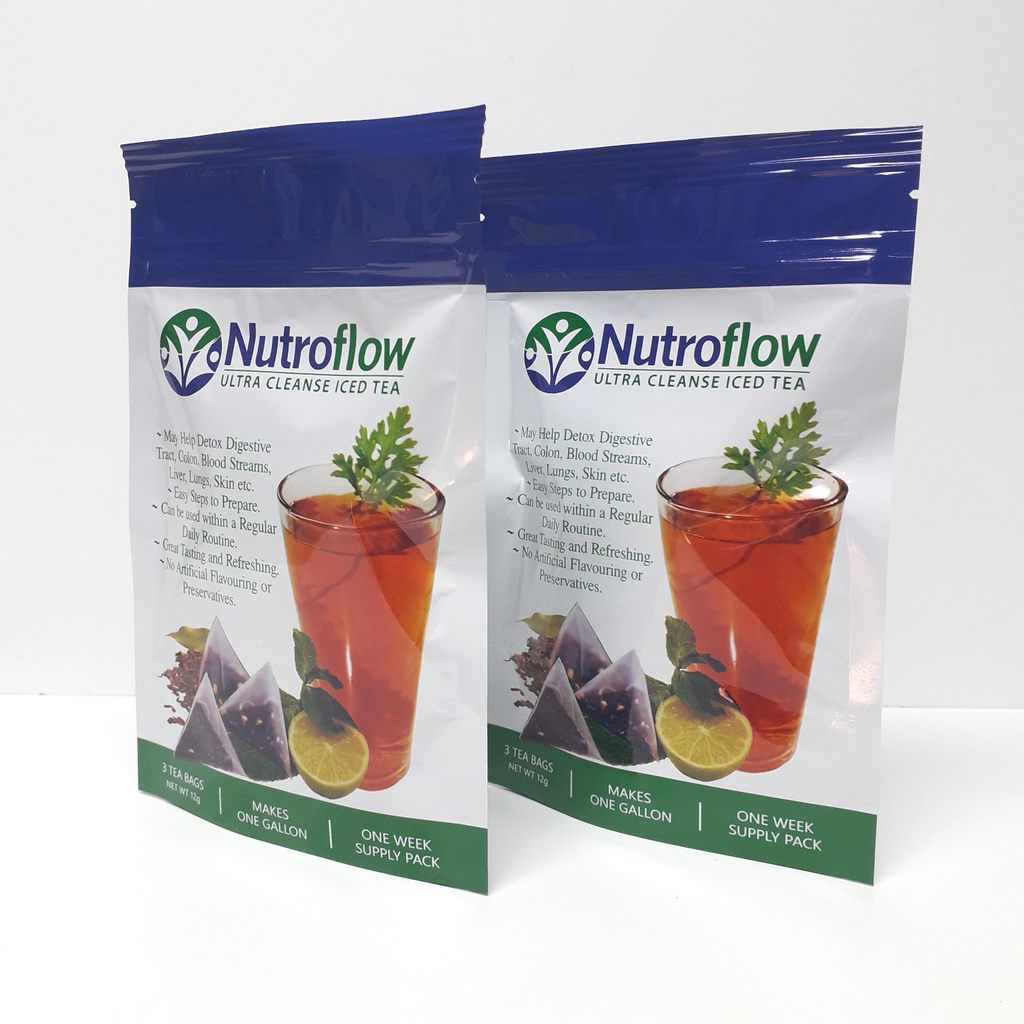 2 Pack Nutroflow Ultra Cleanse Iced Tea (2 Week Supply)